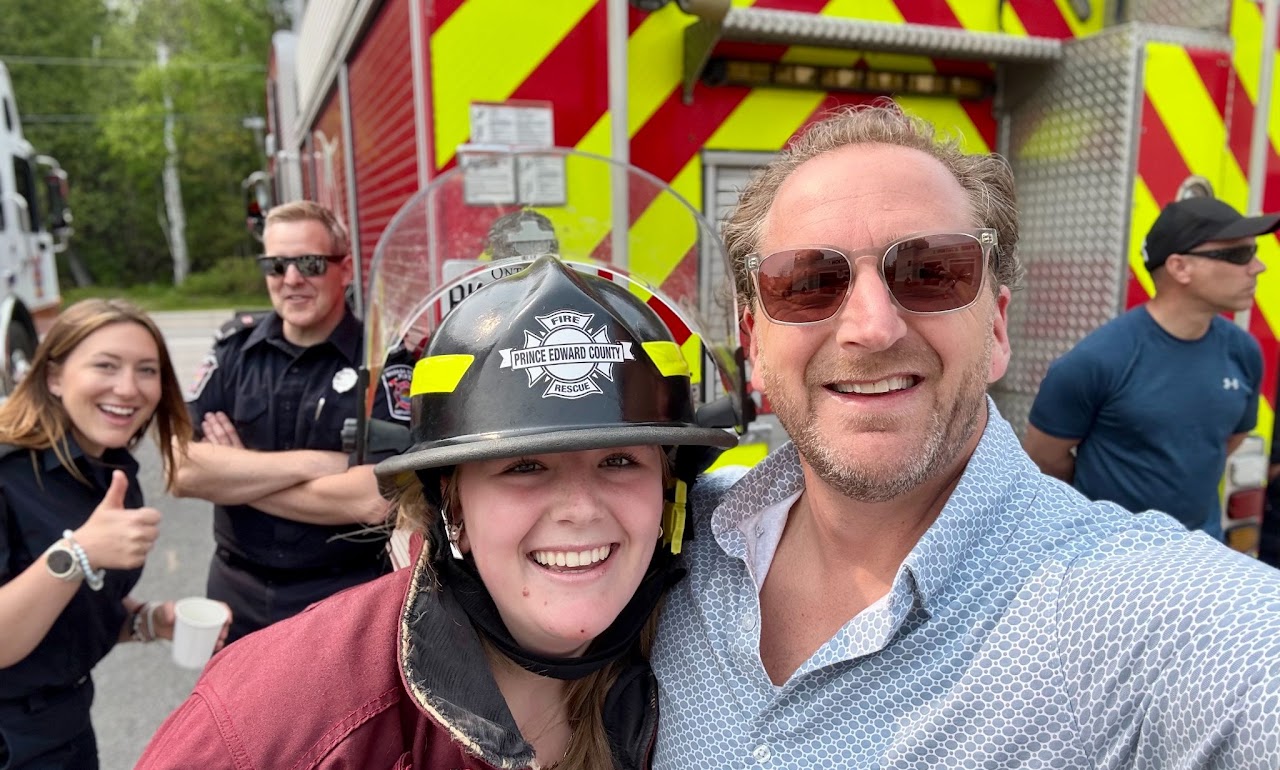 Richard White with a local first responder