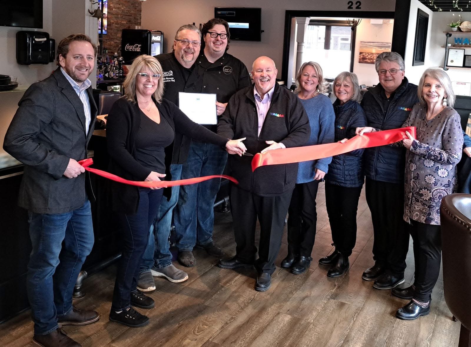 Team Wasaga at a local ribbon cutting
